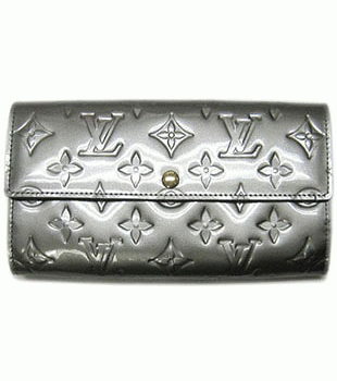 (LOUIS VUITTON)ルイヴィトン 偽物財布 ヴェルニ財布 ファスナー付き長札 ポルトフォイユサラ M91532