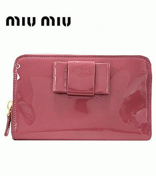 ミュウミュウ MIU MIU 長財布 アンティークピンク×アマレーナ 5M0506-ANTICO-AMARENA