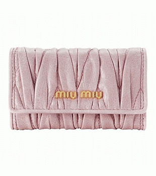 ミュウミュウ MIU MIU 6連キーケース ライトピンク 5M0222-MATELASSE-LUX-ROSA
