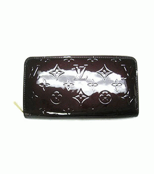 (LOUIS VUITTON)ルイヴィトン コピー財布 ヴェルニ財布 ジッピーウォレット アマラント M93522