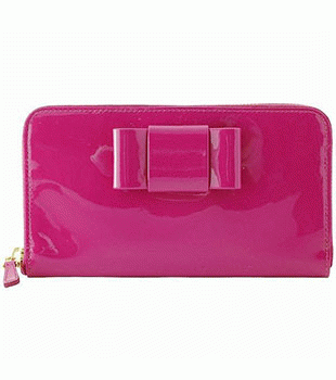 ミュウミュウ MIU MIU エナメル リボン 長財布 サイフ 財布 さいふ ピンク 5M0506-VERNI-FIOCCADDF