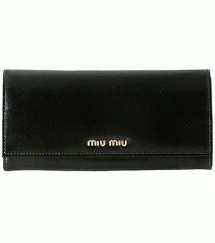 ミュウミュウ MIU MIU 長財布 サイフ 財布 さいふ ブラック×ホワイト 5M1109-VIBI-NETA
