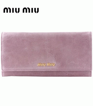 ミュウミュウ MIU MIU 財布 パープル 5m1109-vibi-muag