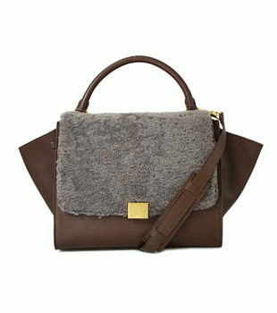 CELINE バッグCELINE セリーヌ 16954-4KDC-10DC TRAPEZE ハンドバッグ グレー 