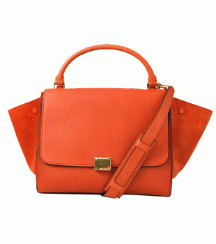 CELINE セリーヌ 16954 3LDA-20BG TRAPEZE ハンドバッグ オレンジ 