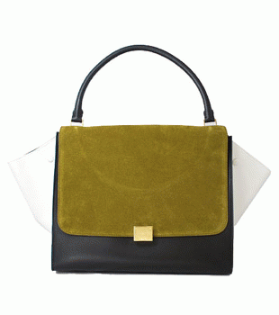 CELINE セリーヌ 16998 3LDB-31GR TRAPEZE ハンドバッグ アミーグリーン 