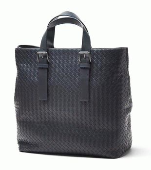 ボッテガ ヴェネタ/BOTTEGA VENETA/ レザートートバッグ /ダークネイビー169612 vq131 4014