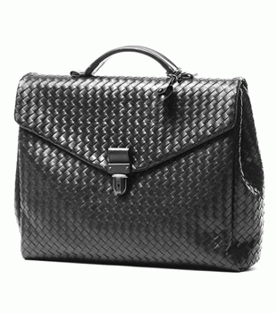 ボッテガヴェネタ/BOTTEGA VENETA/ レザーブリーフケース /ブラック122139 v4651 1000