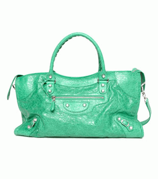 バレンシアガ（BALENCIAGA）ザ・ジャイアント パートタイム　レディースハンドバッグ　エメラルドグリーン　282009-D94JN-3725 