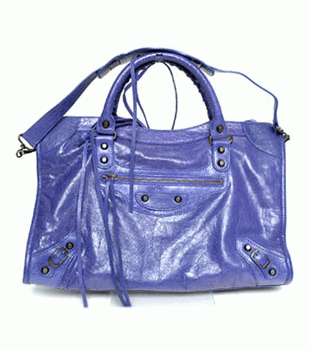 バレンシアガ（BALENCIAGA）ザ・シティ　レディース2wayハンドバッグ　ブルーラベンダ　115748-D94JT-4511 