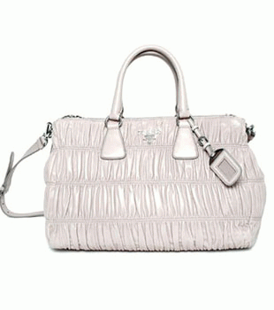 プラダ（PRADA）NAPPA GAUFRE`　レディース2wayトートバッグ　ライトグレー　BL0743-QRD-D32 