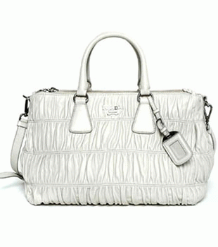 プラダ（PRADA）NAPPA GAUFRE`　レディース2wayトートバッグ　ホワイト　BL0743-QRD-082 