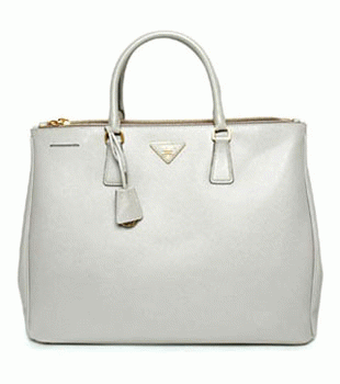 プラダ（PRADA）SAFFIANO LUX　レディーストートバッグ　ライトグレー　BN1802-NZV-D32 