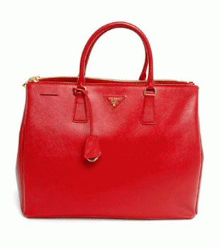 プラダ（PRADA）SAFFIANO LUX　レディーストートバッグ　レッド　BN1802-NZV-68Z 