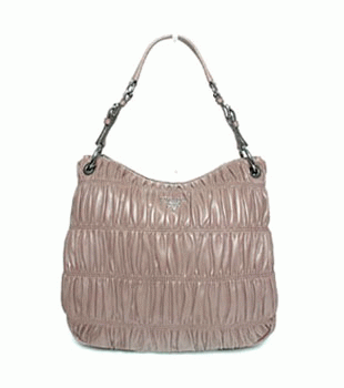 プラダ（PRADA）NAPPA GAUFRE`　レディースショルダーバッグ　アッシュブラウン　BR4729-QRD-572 