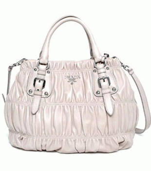 プラダ（PRADA）NAPPA GAUFRE`　レディース2wayトートバッグ　ライトグレー　BN1789-QRD-D32 