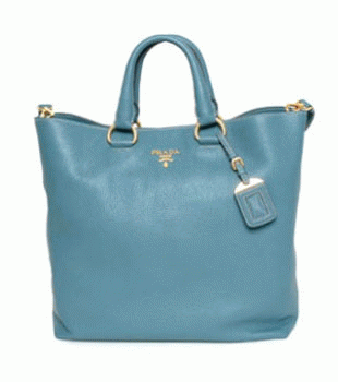 プラダ（PRADA）VITELLO DAINO　レディース2wayトートバッグ　マリンブルー　BN1713-BBE-F16 