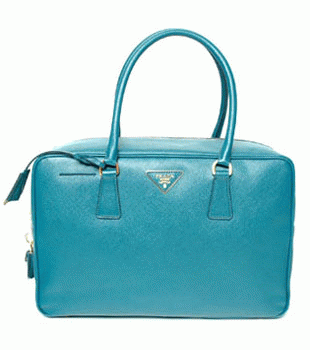 プラダ（PRADA）SAFFIANO LUX　レディースハンドバッグ　オタニオブルー　BL094F-NZV-491 