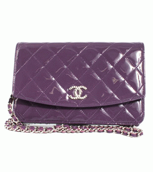 シャネル CHANEL クラシック エナメル ショルダーバッグ パープル A33814AZWRW