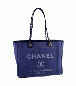 シャネル スーパーコピー　2012年春夏新作　DEAUVILLE　キャンバストートバッグ デニムブルー　A67001AZQW