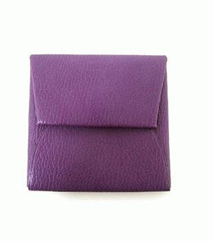 エルメスバスティア コインケースバイオレット（金具：シルバー）HERMES328035