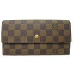 (LOUIS VUITTON)ルイヴィトン ブランドコピー ダミエ三つ折り長財布...