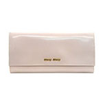 ミュウミュウ MIU MIU 長財布 サイフ 財布 さいふ ライトピンク 5M1...