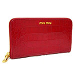 ミュウミュウ MIU MIU ラウンドファスナー式長財布 サイフ 財布 さいふ ...