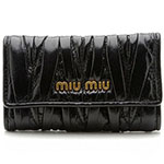 ミュウミュウ MIU MIU 6連キーケース ブラック 5M0222-MATEL...