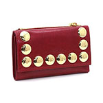 ミュウミュウ MIU MIU 三つ折り財布 財布 サイフ レッド 5M1097-...