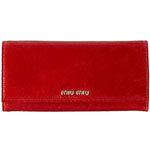 ミュウミュウ MIU MIU 長財布 サイフ 財布 さいふ レッド 5M1109...
