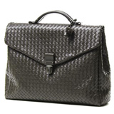 ボッテガヴェネタ/BOTTEGA VENETA/ レザーブリーフケース /コーヒ...
