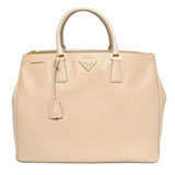 プラダ（PRADA）SAFFIANO LUX　レディーストートバッグ　サンドベー...