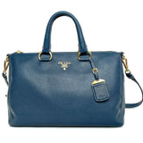プラダ（PRADA）VIT.DAINO　レディース2wayトートバッグ　ブルー　...