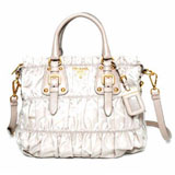 プラダ（PRADA）TESSUTO GAUFRE　レディース2wayトートバッグ...
