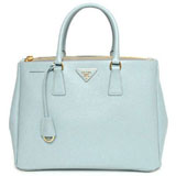 プラダ（PRADA）SAFFIANO LUX　レディーストートバッグ　ラーゴブル...