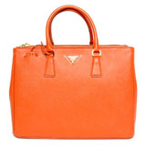 プラダ（PRADA）SAFFIANO LUX　レディーストートバッグ　パパイヤ　...