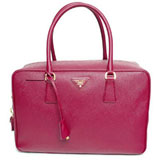 プラダ（PRADA）SAFFIANO LUX　レディースハンドバッグ　アメジスト...