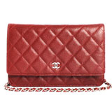 シャネル CHANEL クラシック ラムスキン ショルダーバッグ ボルドー＆シル...
