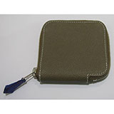 エルメスアザップシルク コインケースエトゥープ（金具：シルバー）HERMES32...