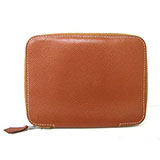 エルメスドゴンGM 二つ折財布ゴールド（金具：シルバー）HERMES032802...