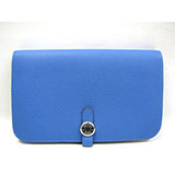 エルメスドゴンGM 二つ折長財布ミコノス（金具：シルバー）HERMES03280...