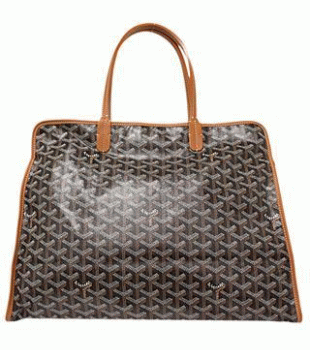 ゴヤール　HARDY PM　トートバッグ（ブラック×ブラウン）HARDY-PM03-NOIR-GOLD