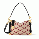 ルイヴィトンサイドトランク MM ベージュ / レッド M24403