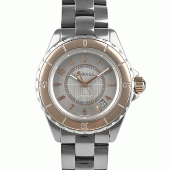 シャネルJ12時計コピーメンズ 自動巻き クロマティック 38MM ベージュゴールド H4185