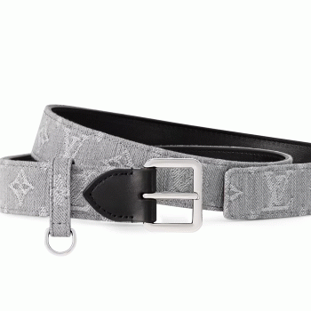 ルイヴィトンモノグラムベルト･LV D-リング 30MM  カラー WASHED GREY DOTS M4012W