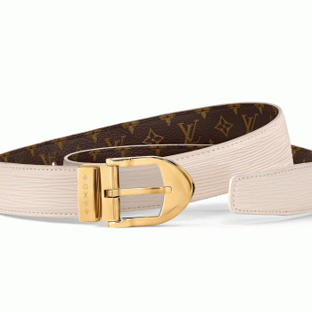 ルイヴィトンモノグラムベルト･LV タイムレス 30MM  カラー クオーツM4010W