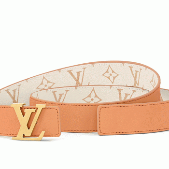 ルイヴィトンモノグラムベルト･LV イニシャル 30MM リバーシブル  カラーDune M8485V