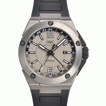 IWC自動巻き時計インヂュニア デュアルタイムチタニウム IW326403