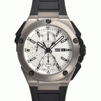 IWC自動巻き時計インヂュニア ダブルクロノグラフ・チタニウム IW386501